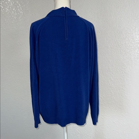 DRAPER’S & DAMONS Blue Long Sleeve Sweater - Picture 3 of 7